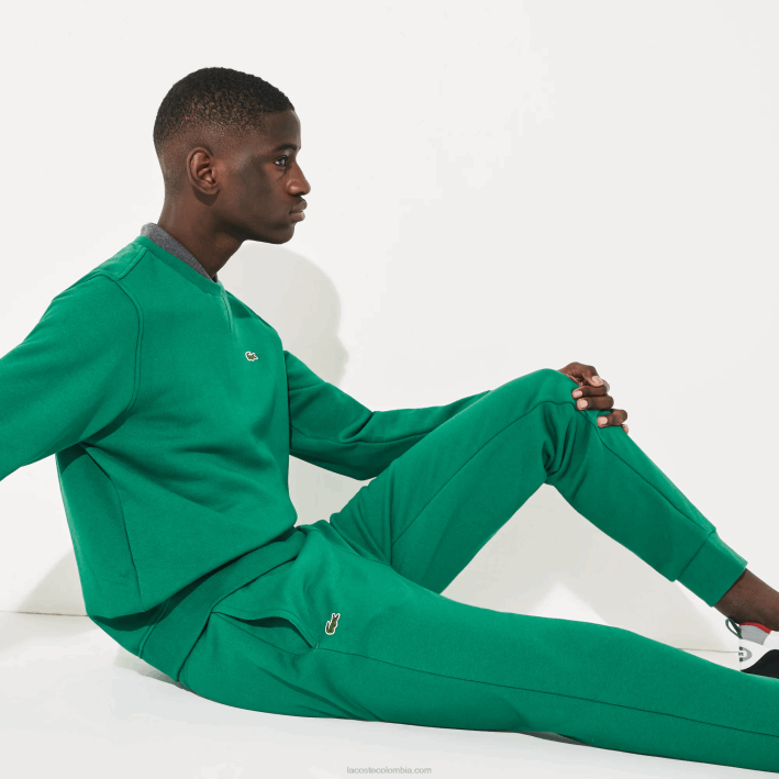 hombres Lacoste 6F24959 verde s6w pantalones de chándal deportivos de tenis