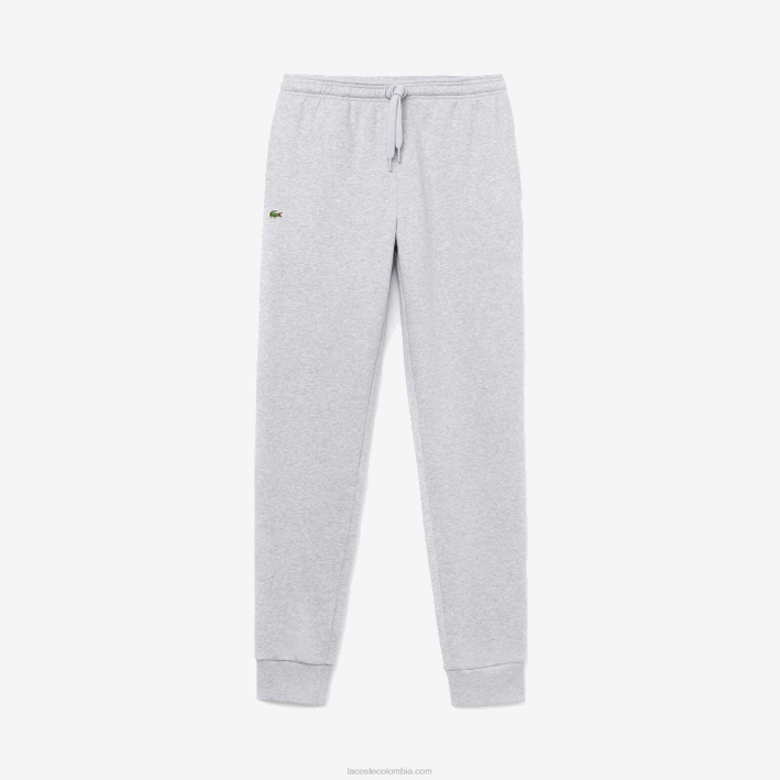hombres Lacoste 6F24964 lomo gris cca pantalones de chándal deportivos de tenis