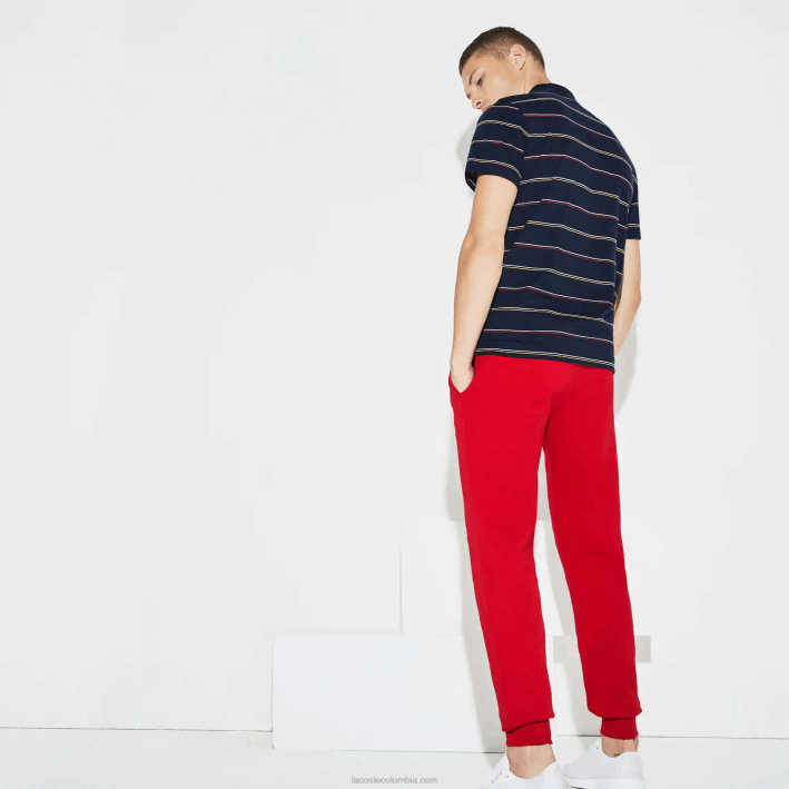 hombres Lacoste 6F24986 rojo 240 pantalones de chándal deportivos de tenis
