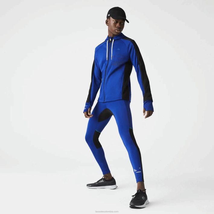 hombres Lacoste 6F241138 azul negro blanco phk polainas deportivas