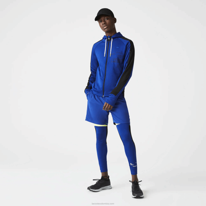 hombres Lacoste 6F241138 azul negro blanco phk polainas deportivas