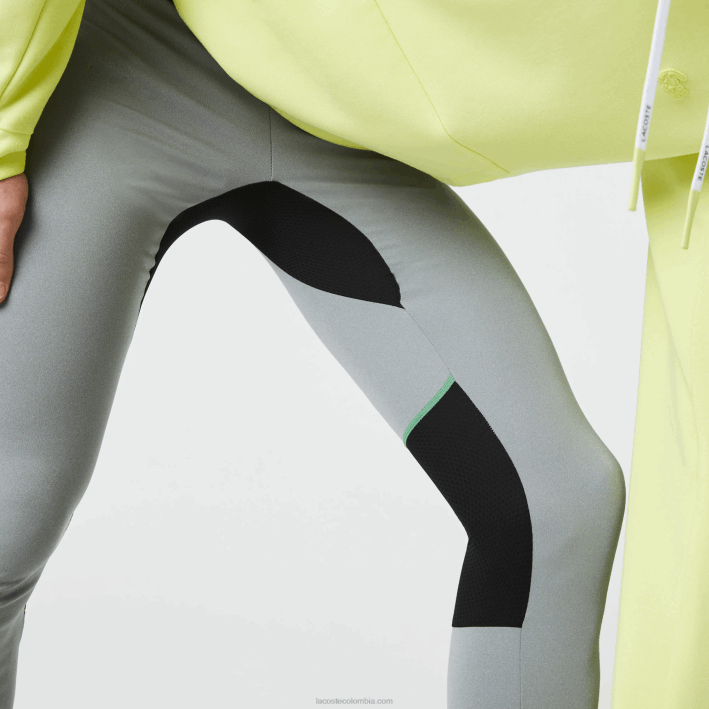 hombres Lacoste 6F241139 gris chino negro blanco s1y polainas deportivas