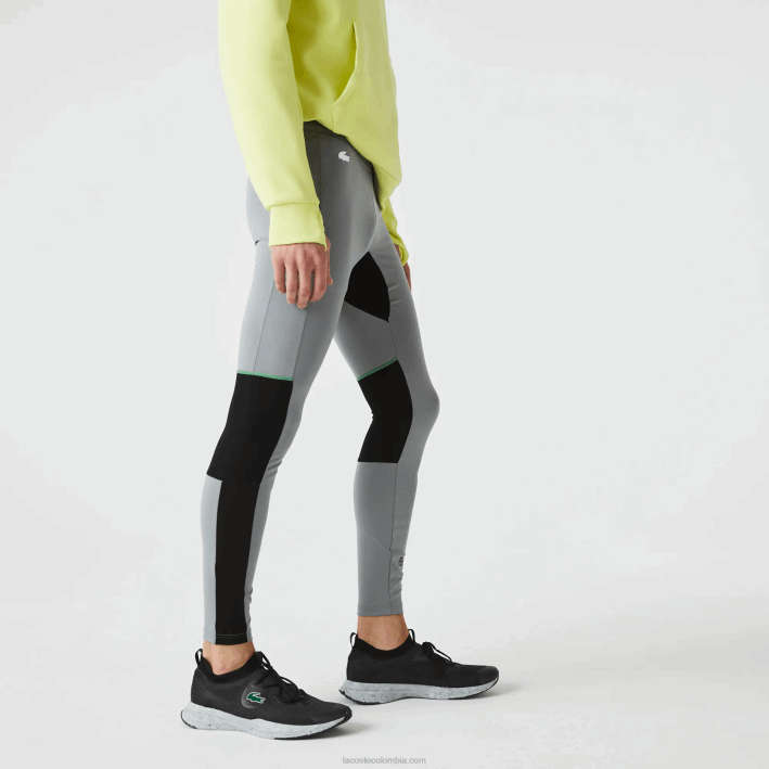 hombres Lacoste 6F241139 gris chino negro blanco s1y polainas deportivas