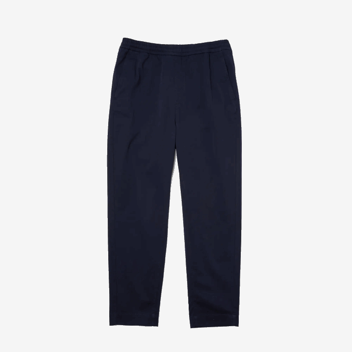 hombres Lacoste 6F241164 azul marino 166 pantalones de chándal de algodón elástico