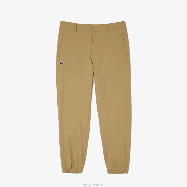 hombres Lacoste 6F24448 beige cb8 pantalones de poliéster reciclado de golf