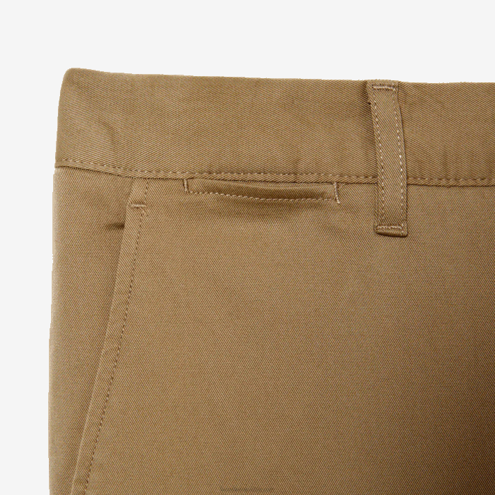 hombres Lacoste 6F24476 beige cb8 Nuevos pantalones clásicos de algodón elástico slim fit