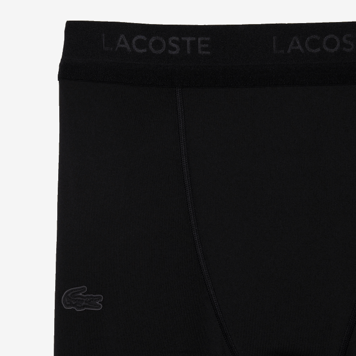 hombres Lacoste 6F24509 negro 031 leggins deportivos de poliéster reciclado