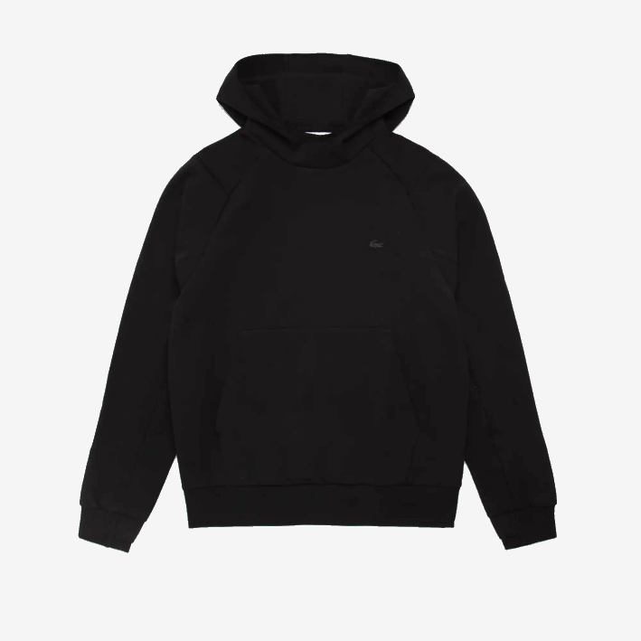 hombres Lacoste 6F241223 negro 031 sudadera con capucha de ajuste clásico