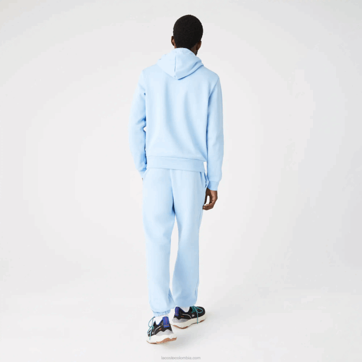 hombres Lacoste 6F24267 hbp azul sudadera con capucha de algodón orgánico