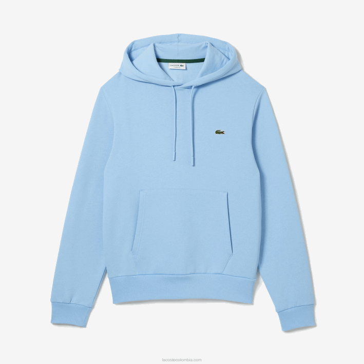 hombres Lacoste 6F24267 hbp azul sudadera con capucha de algodón orgánico