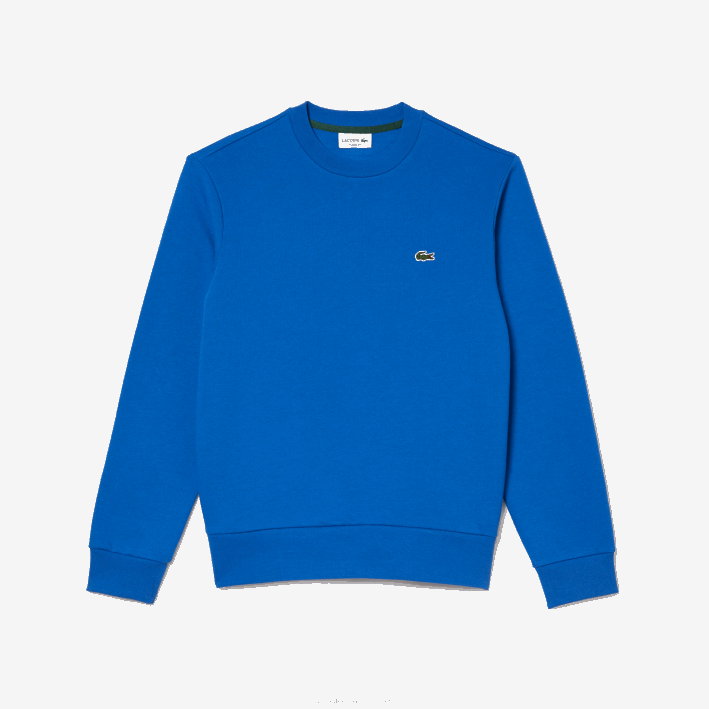 hombres Lacoste 6F24286 kxb azul sudadera de algodón orgánico peinado