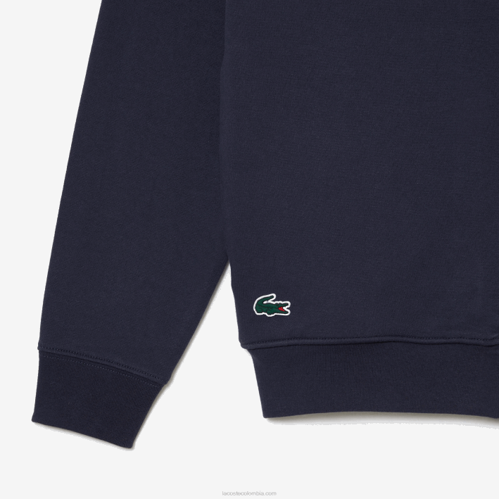 hombres Lacoste 6F24354 kxe azul sport miami sudadera con capucha edición abierta