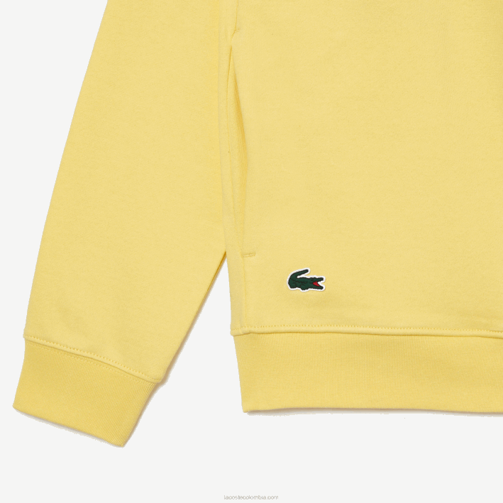 hombres Lacoste 6F24355 amarillo 107 sport miami sudadera con capucha edición abierta