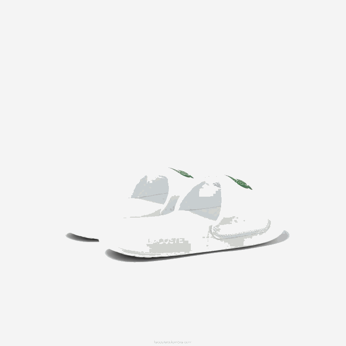 hombres Lacoste 6F241728 blanco/verde 082 chanclas sintéticas croco 1.0