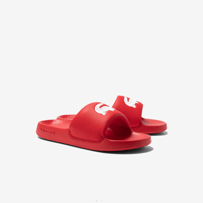 hombres Lacoste 6F241729 rojo blanco 17k chanclas sintéticas croco 1.0