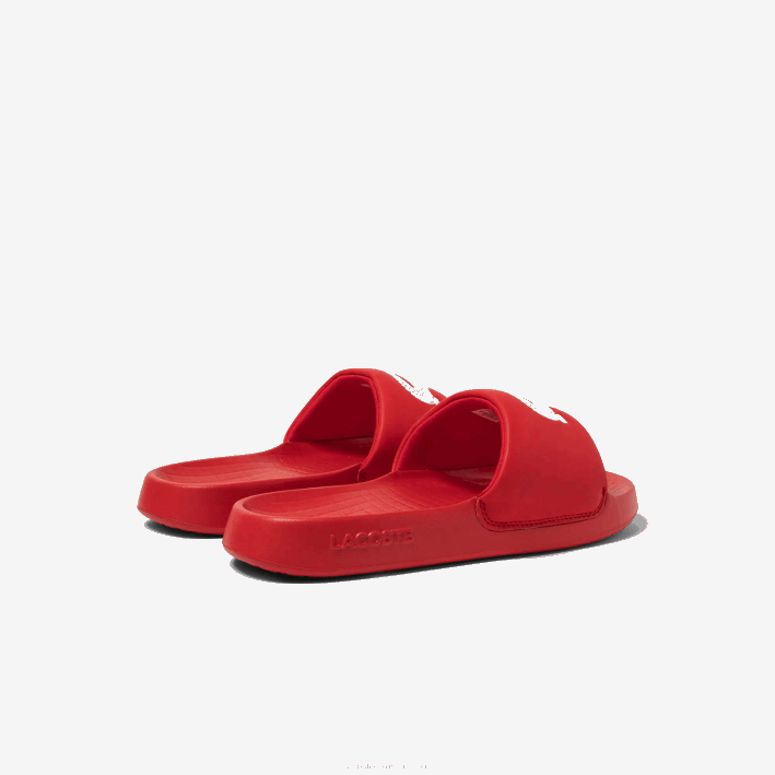hombres Lacoste 6F241729 rojo blanco 17k chanclas sintéticas croco 1.0