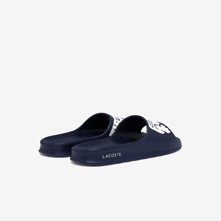 hombres Lacoste 6F241755 azul marino y blanco 092 chanclas sintéticas croco 2.0