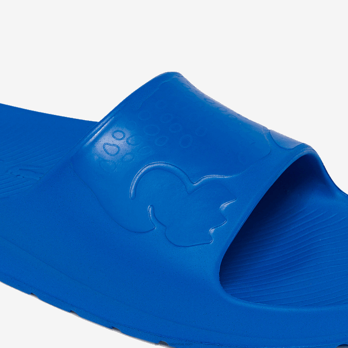 hombres Lacoste 6F241812 azul 11c chanclas sintéticas croco 2.0 con logo