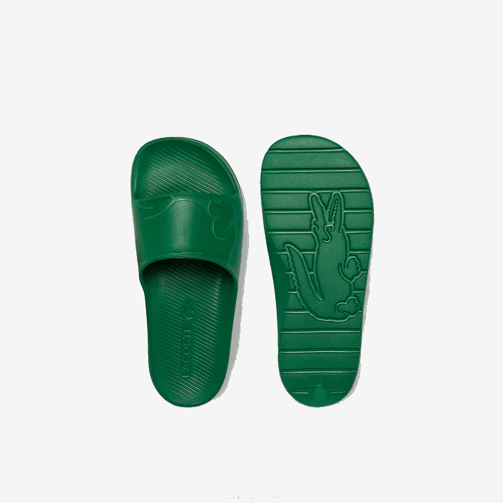 hombres Lacoste 6F241814 verde gg2 chanclas sintéticas croco 2.0 con logo