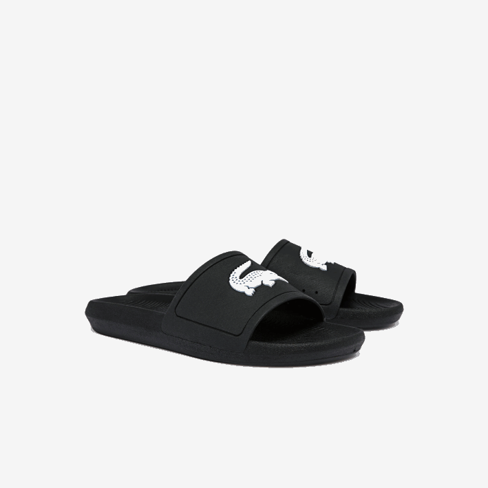 hombres Lacoste 6F241821 blanco y negro 312 chanclas sintéticas repelentes al agua croco