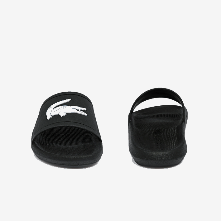 hombres Lacoste 6F241821 blanco y negro 312 chanclas sintéticas repelentes al agua croco