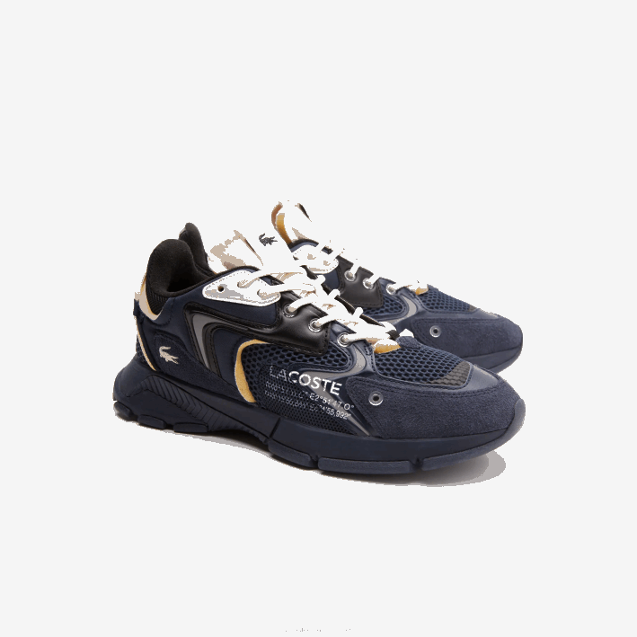 hombres Lacoste 6F241697 azul marino nb0 tenis l003 neo textil