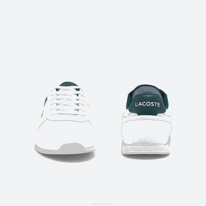 hombres Lacoste 6F241700 blanco y verde oscuro 1r5 zapatillas menerva sport de tejido y piel