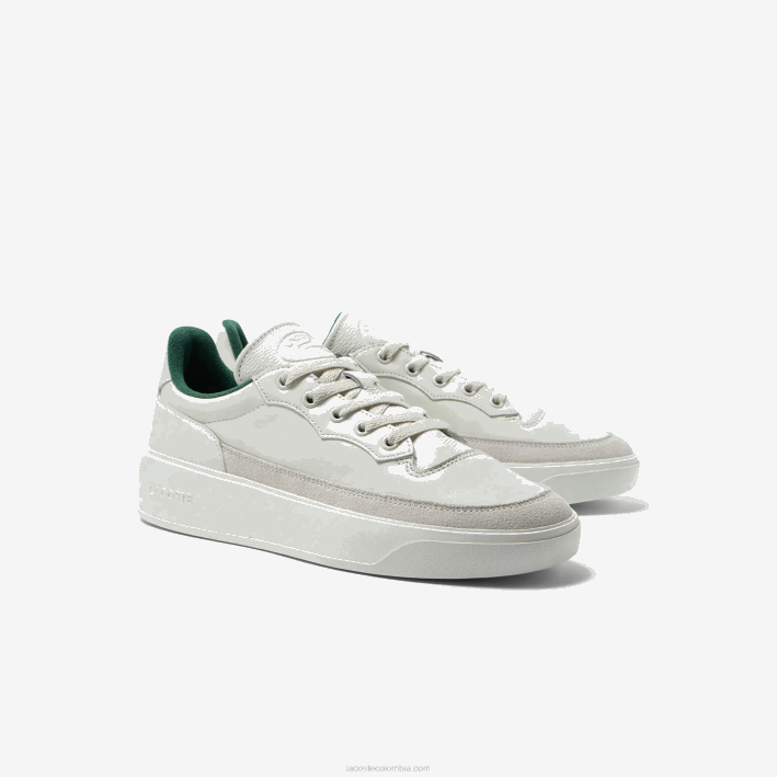 hombres Lacoste 6F241739 blanquecino 18c tenis g80 club de cuero a tono