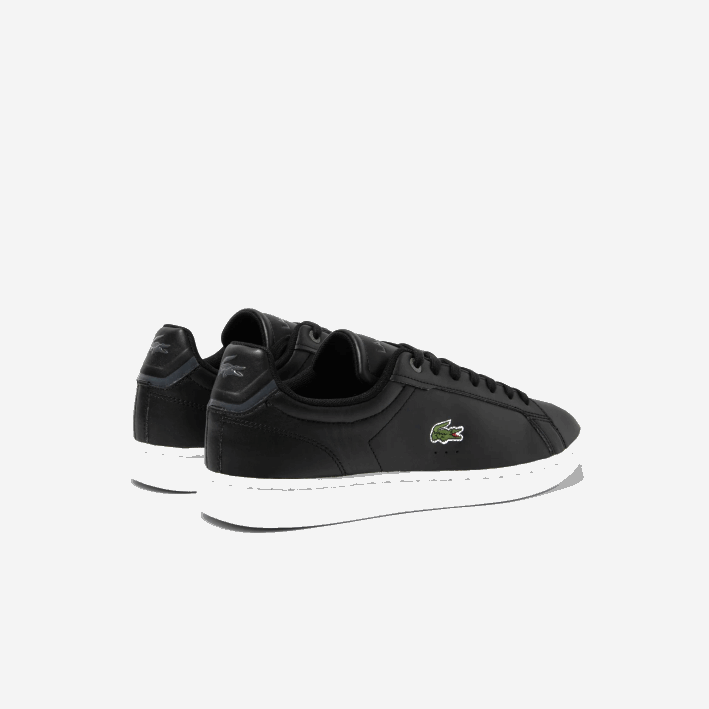 hombres Lacoste 6F241742 blanco y negro 312 zapatillas carnaby pro bl de piel a tono