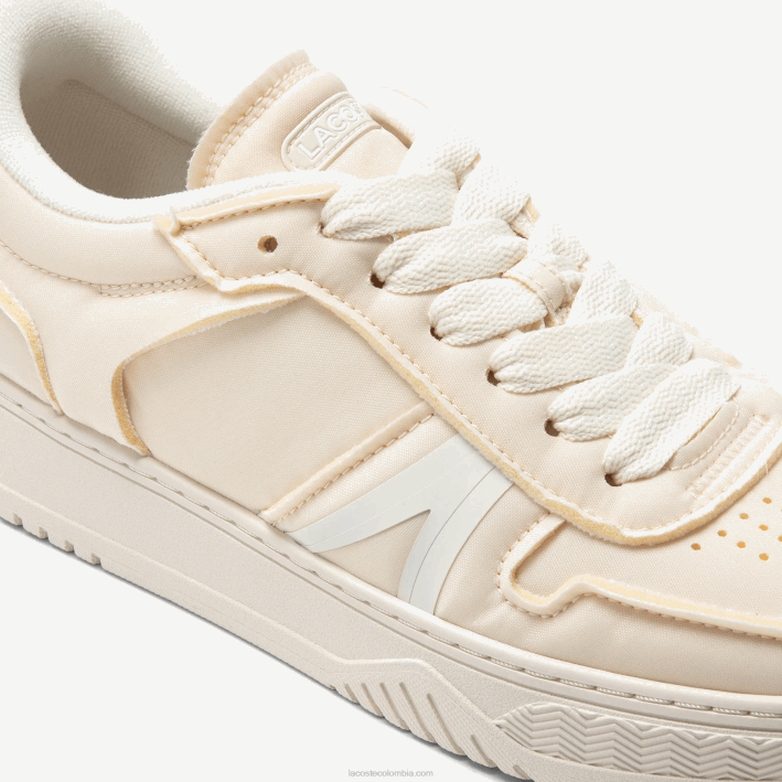 hombres Lacoste 6F241746 blanquecino 18c zapatillas l001 de tejido artesanal