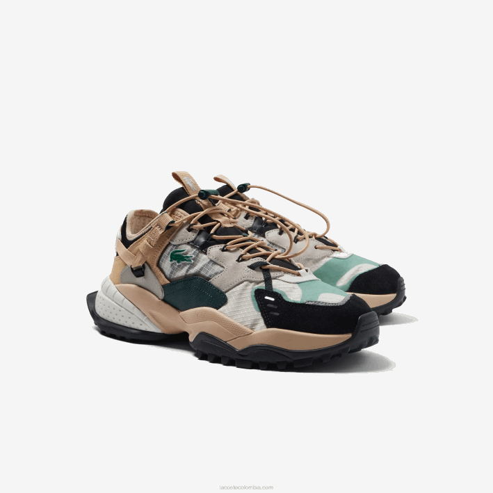 hombres Lacoste 6F241778 negro natural nb1 zapatos de exterior l-guard breaker textil