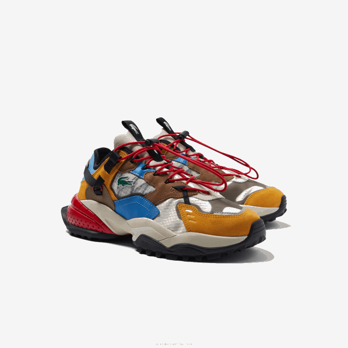 hombres Lacoste 6F241779 blanco roto y azul claro wb8 zapatos de exterior l-guard breaker textil