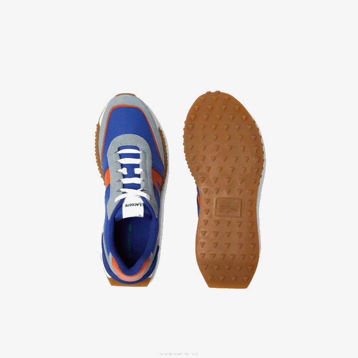 hombres Lacoste 6F241780 azul naranja ba1 Zapatillas de montaña l-spin deluxe de piel y textil para invierno