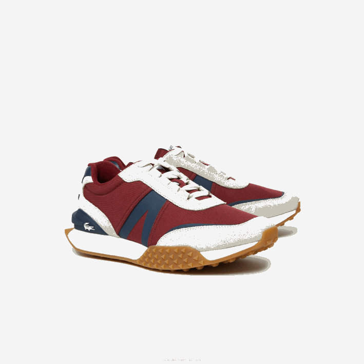 hombres Lacoste 6F241781 chicle azul marino gu1 Zapatillas de montaña l-spin deluxe de piel y textil para invierno