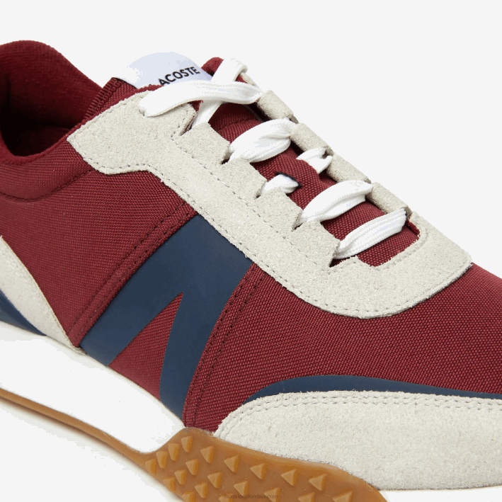 hombres Lacoste 6F241781 chicle azul marino gu1 Zapatillas de montaña l-spin deluxe de piel y textil para invierno