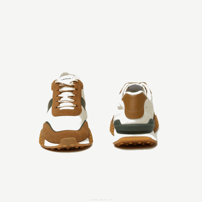 hombres Lacoste 6F241782 chicle bronceado tg5 Zapatillas de montaña l-spin deluxe de piel y textil para invierno