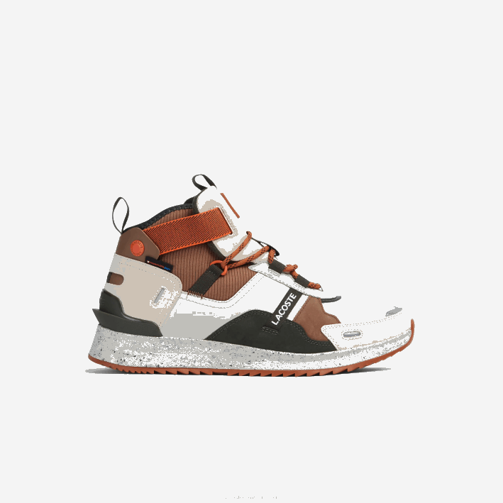 hombres Lacoste 6F241793 marrón blanco 2c3 zapatos de exterior de piel con colores pop run breaker hombres Lacoste 6F241793 marrón blanco 2c3 zapatos de exterior de piel con colores pop run breaker