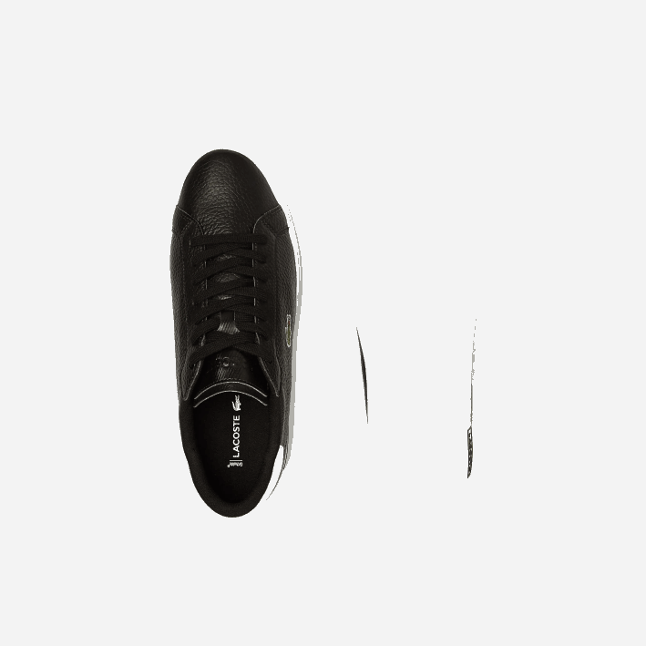 hombres Lacoste 6F241805 blanco y negro 312 zapatillas powercourt de piel