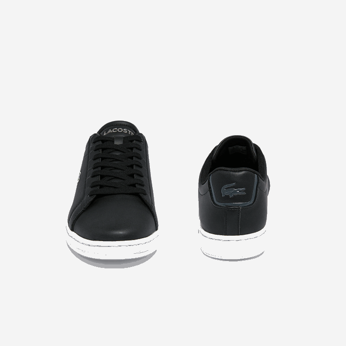 hombres Lacoste 6F241816 blanco y negro 312 tenis carnaby bl de piel