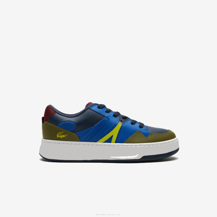 hombres Lacoste 6F241825 azul marino caqui ah9 zapatillas l005 de piel hombres Lacoste 6F241825 azul marino caqui ah9 zapatillas l005 de piel