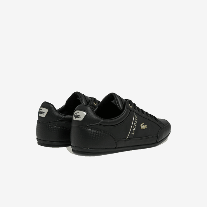 hombres Lacoste 6F241833 negro 02h zapatillas chaymon de piel y sintético