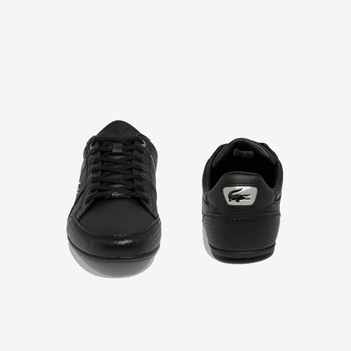 hombres Lacoste 6F241833 negro 02h zapatillas chaymon de piel y sintético
