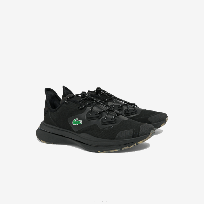 hombres Lacoste 6F241838 negro 02h zapatillas run spin ultra gtx textil