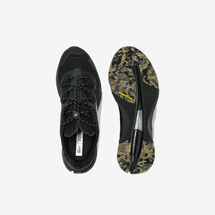 hombres Lacoste 6F241838 negro 02h zapatillas run spin ultra gtx textil