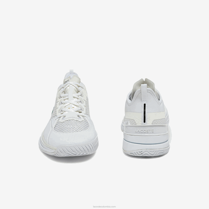 hombres Lacoste 6F241851 blanco 21g tenis ag-lt21 ultra textil