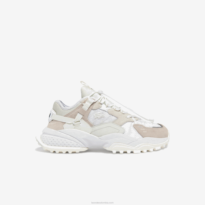 hombres Lacoste 6F241859 blanquecino 18c zapatillas l-guard breaker de tejido y piel hombres Lacoste 6F241859 blanquecino 18c zapatillas l-guard breaker de tejido y piel