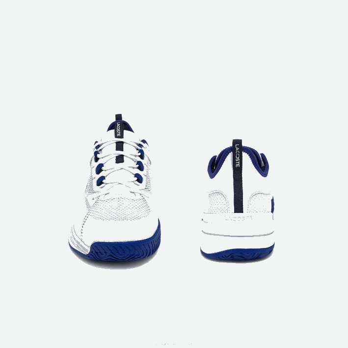 hombres Lacoste 6F241865 blanco/azul 080 tenis ag-lt21 textiles y sinteticos