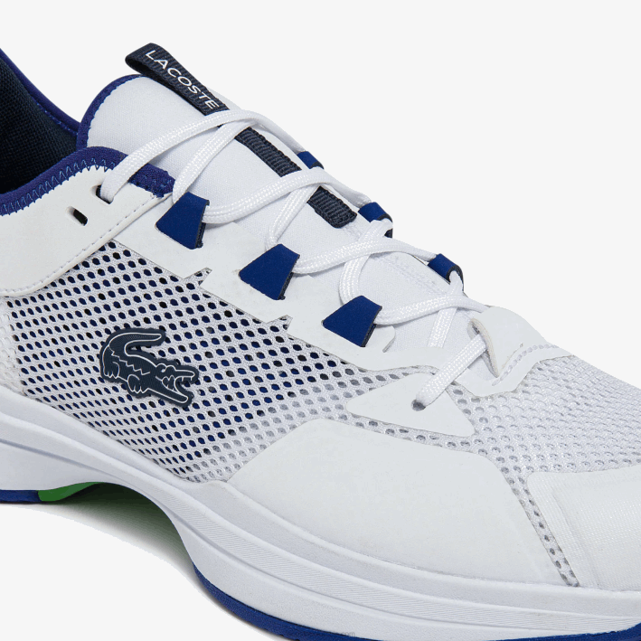 hombres Lacoste 6F241865 blanco/azul 080 tenis ag-lt21 textiles y sinteticos