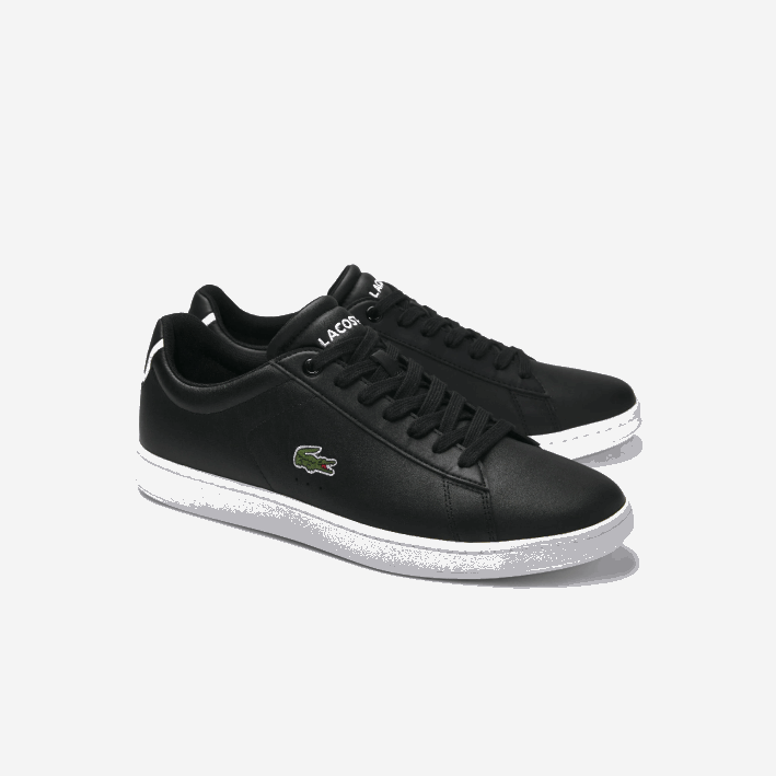 hombres Lacoste 6F241875 negro 024 zapatillas carnaby evo de piel