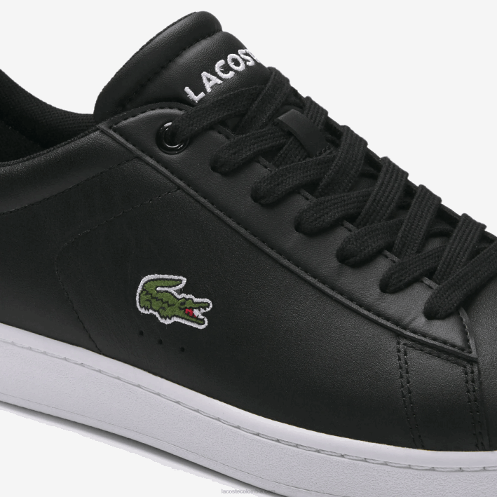 hombres Lacoste 6F241875 negro 024 zapatillas carnaby evo de piel